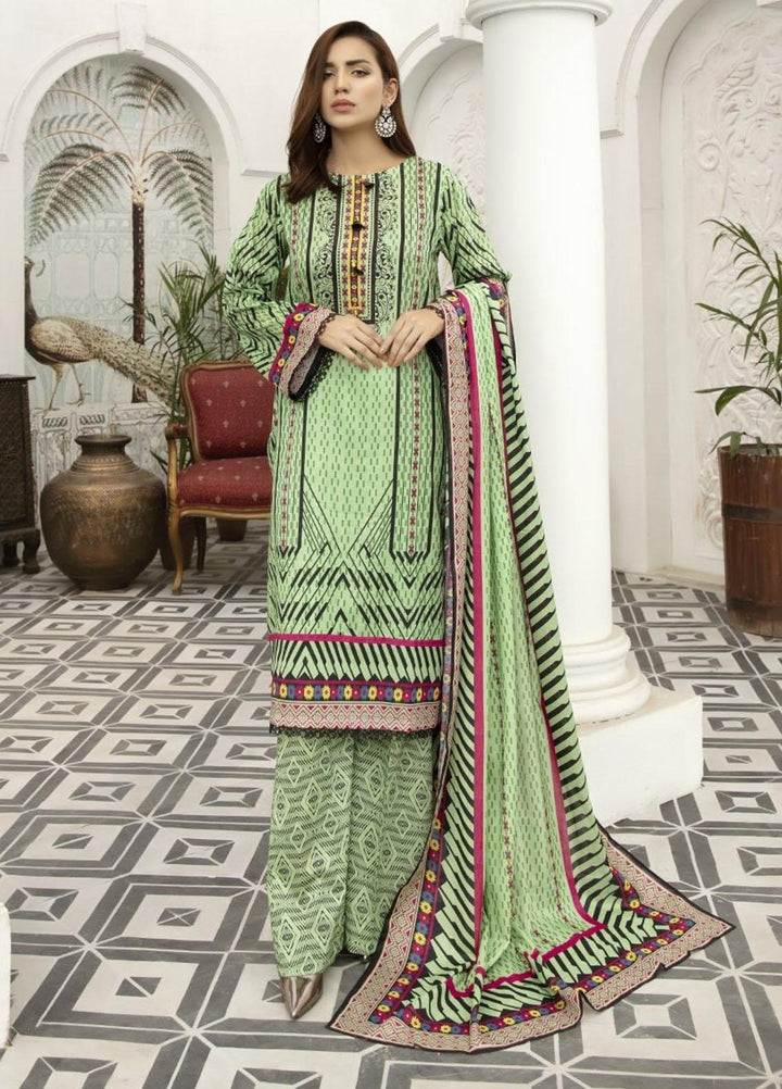 Jhalak by Ittehad Textiles Printed Lawn Suits Unstitched 3 Piece ITD21J 21206A - Summer Collection