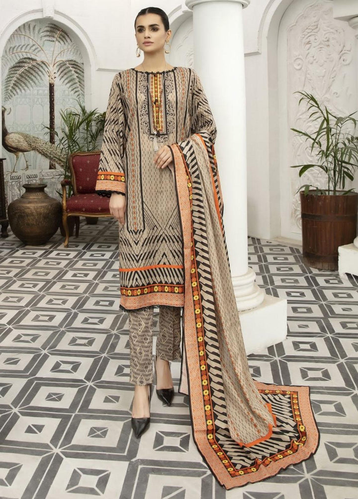 Jhalak by Ittehad Textiles Printed Lawn Suits Unstitched 3 Piece ITD21J 21206B - Summer Collection