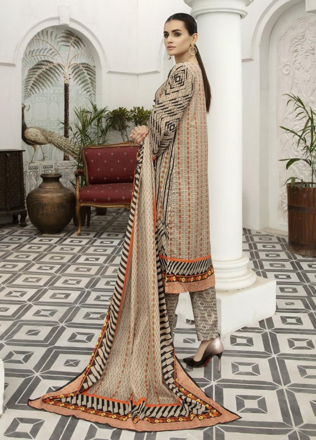 Jhalak by Ittehad Textiles Printed Lawn Suits Unstitched 3 Piece ITD21J 21206B - Summer Collection
