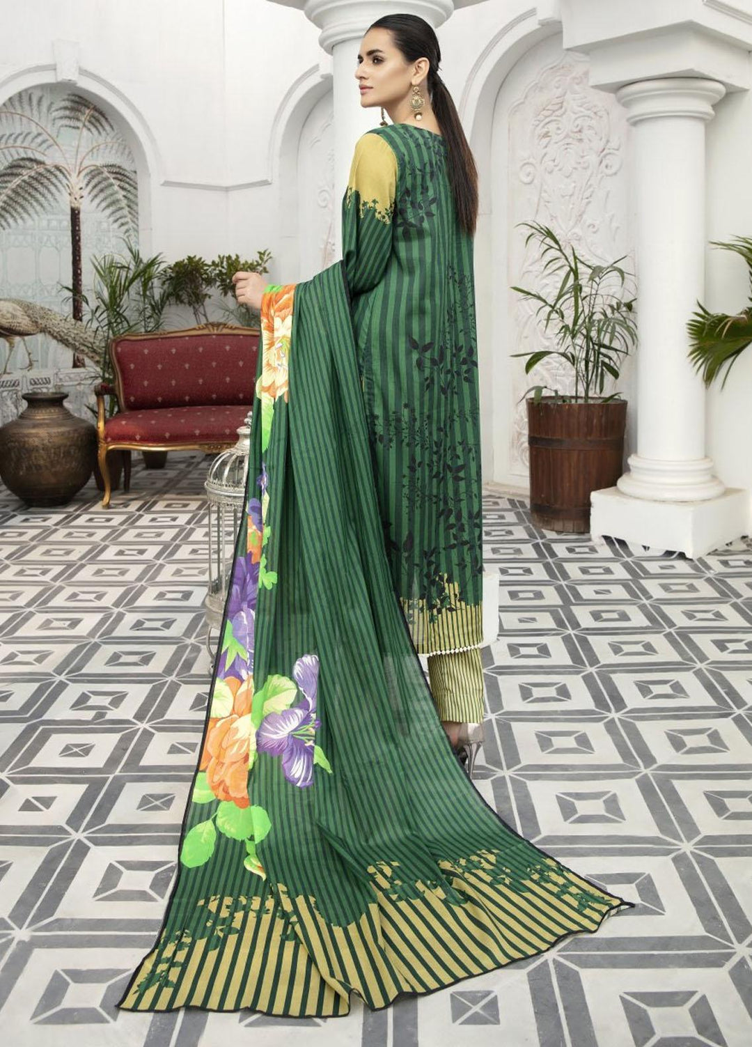 Jhalak by Ittehad Textiles Printed Lawn Suits Unstitched 3 Piece ITD21J 21207A - Summer Collection