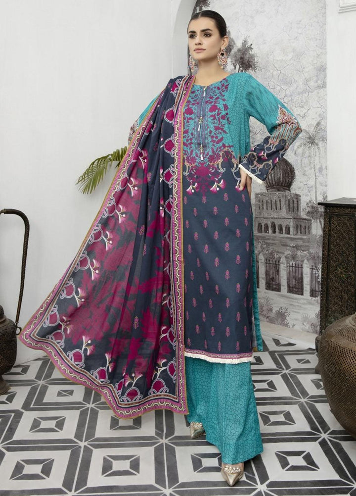 Jhalak by Ittehad Textiles Printed Lawn Suits Unstitched 3 Piece ITD21J 21208A - Summer Collection