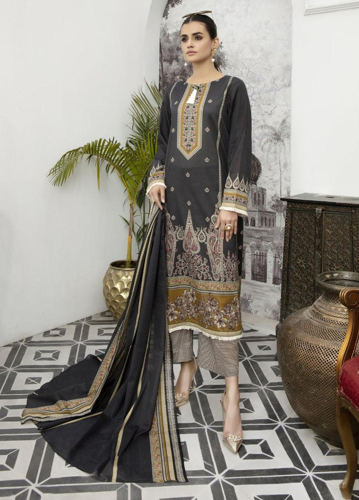 Jhalak by Ittehad Textiles Printed Lawn Suits Unstitched 3 Piece ITD21J 21212B - Summer Collection