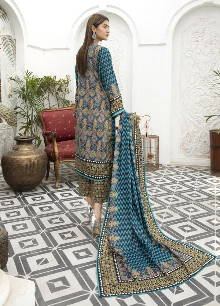 Jhalak by Ittehad Textiles Printed Lawn Suits Unstitched 3 Piece ITD21J 21213B - Summer Collection