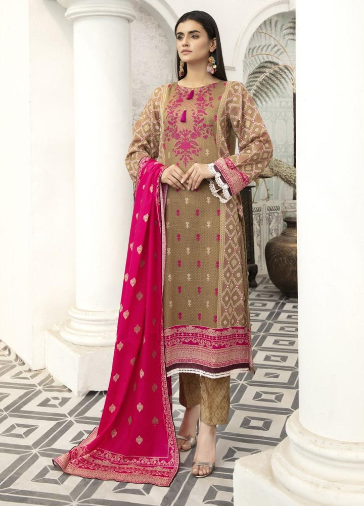 Jhalak by Ittehad Textiles Printed Lawn Suits Unstitched 3 Piece ITD21J 21214B - Summer Collection