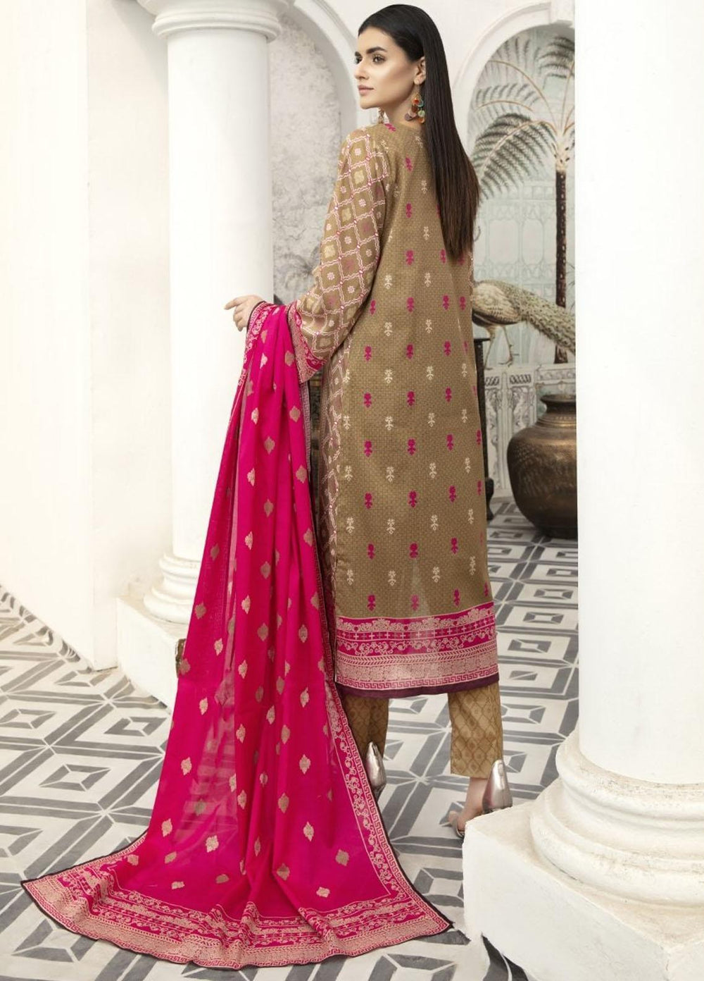 Jhalak by Ittehad Textiles Printed Lawn Suits Unstitched 3 Piece ITD21J 21214B - Summer Collection