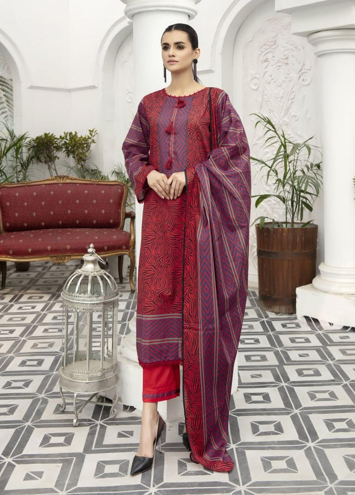 Jhalak By Ittehad Textiles Printed Lawn Suits Unstitched 3 Piece ITD21JL 21227A - Summer Collection