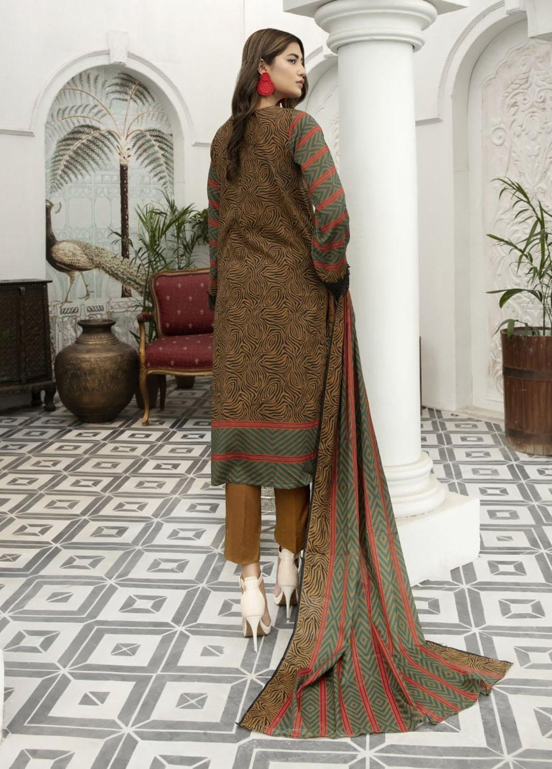 Jhalak By Ittehad Textiles Printed Lawn Suits Unstitched 3 Piece ITD21JL 21227B - Summer Collection