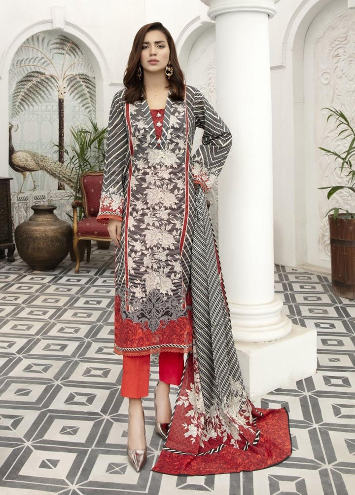 Jhalak By Ittehad Textiles Printed Lawn Suits Unstitched 3 Piece ITD21JL 21229A - Summer Collection