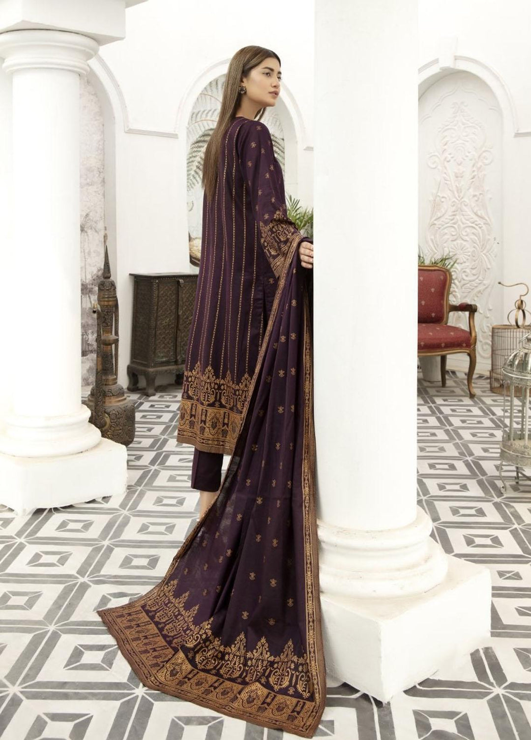 Jhalak By Ittehad Textiles Printed Lawn Suits Unstitched 3 Piece ITD21JL 21230B - Summer Collection