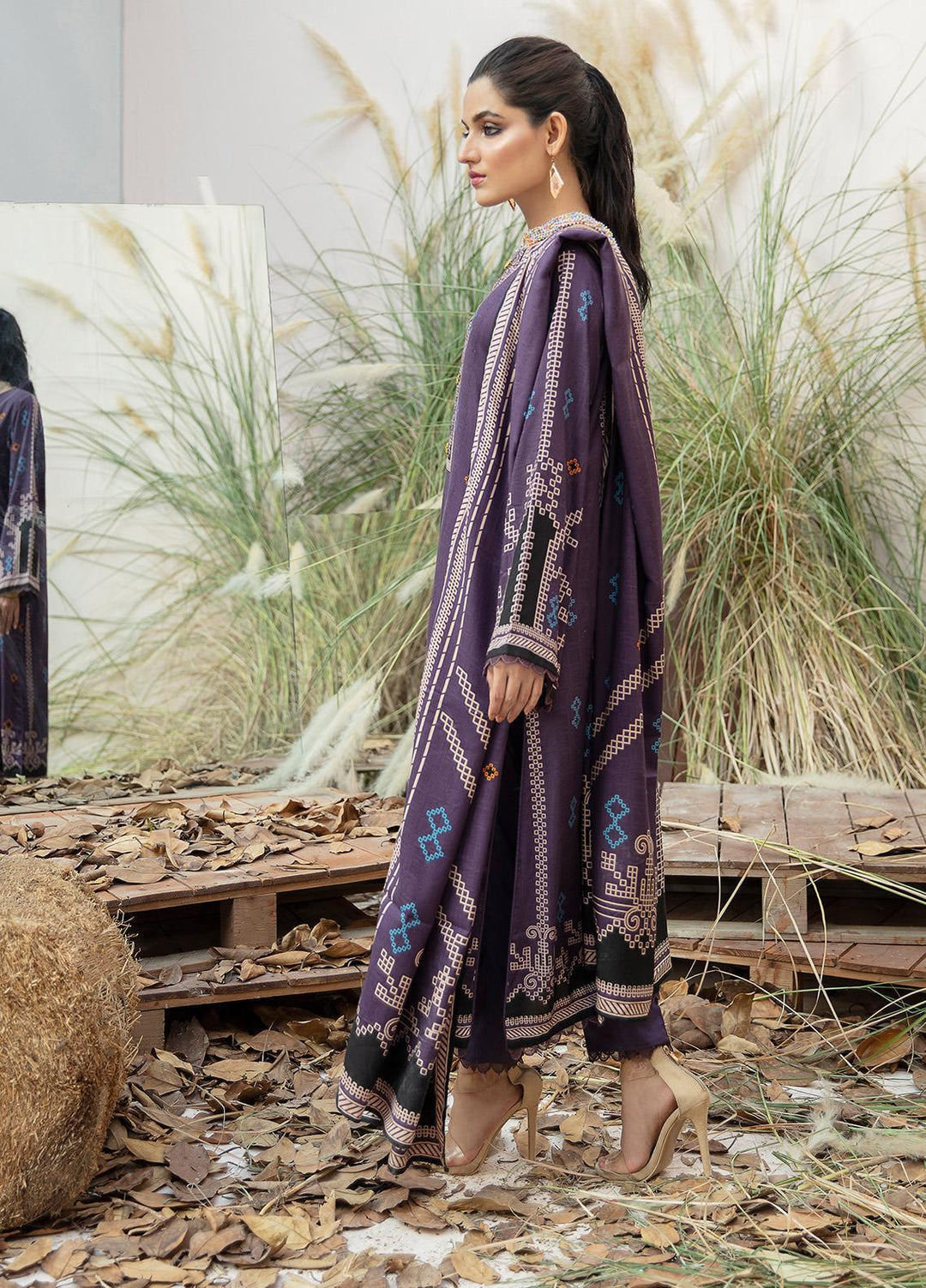 Ittehad Textiles Printed Linen Suits Unstitched 3 Piece IT21JL LF-JN-21501A - Winter Collection