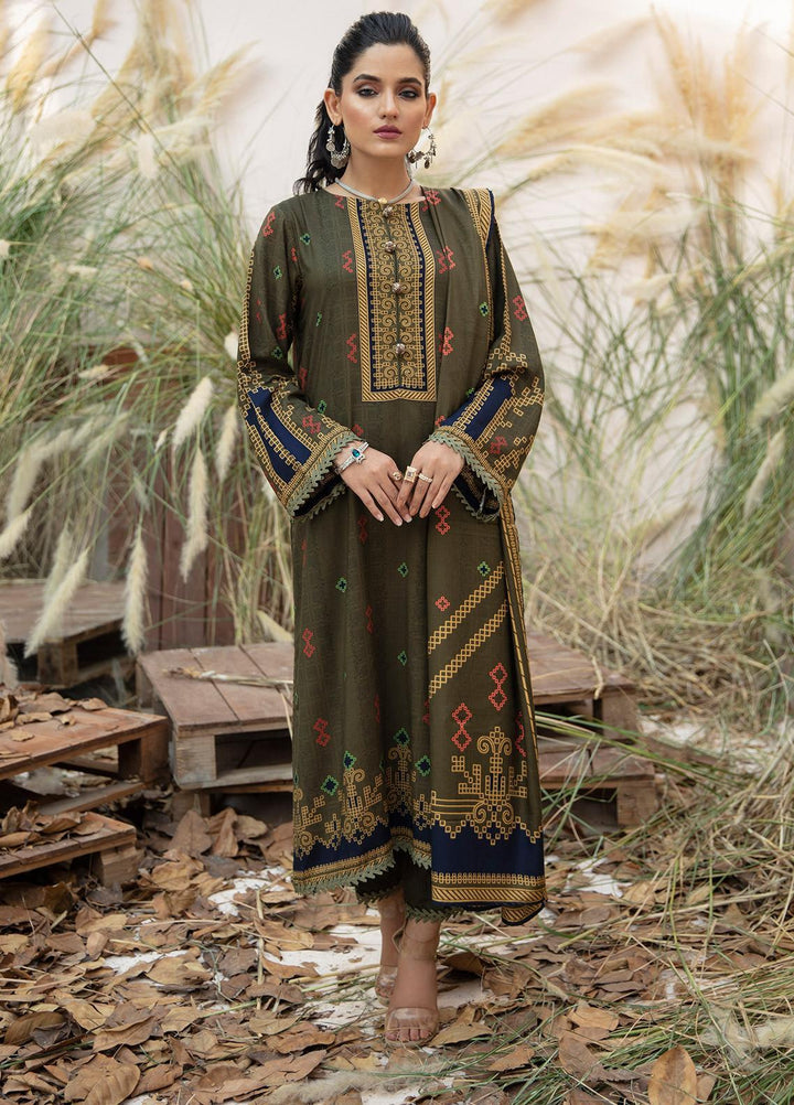 Ittehad Textiles Printed Linen Suits Unstitched 3 Piece IT21JL LF-JN-21501B - Winter Collection