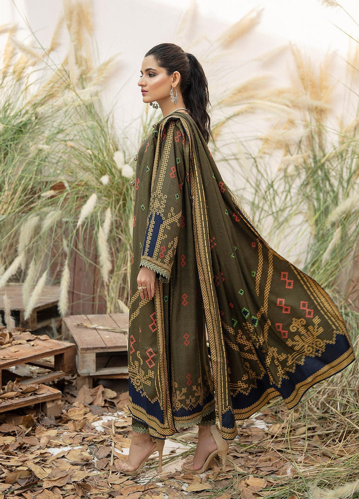 Ittehad Textiles Printed Linen Suits Unstitched 3 Piece IT21JL LF-JN-21501B - Winter Collection