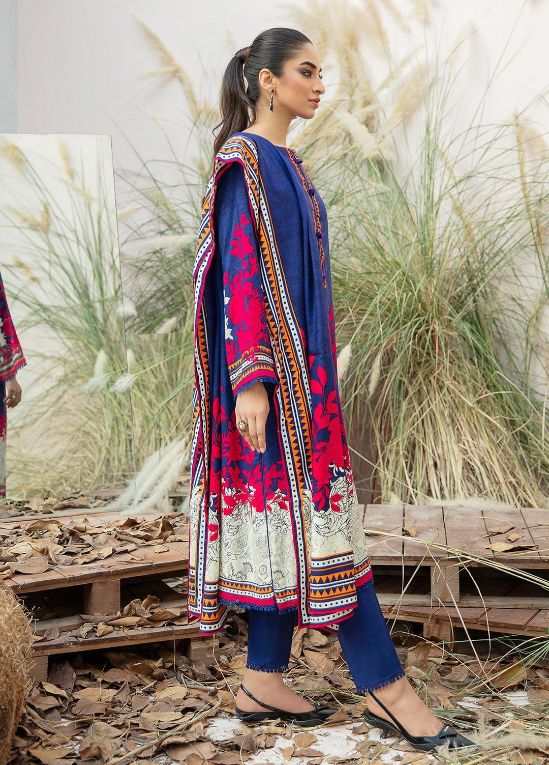 Ittehad Textiles Printed Linen Suits Unstitched 3 Piece IT21JL LF-JN-21502A - Winter Collection