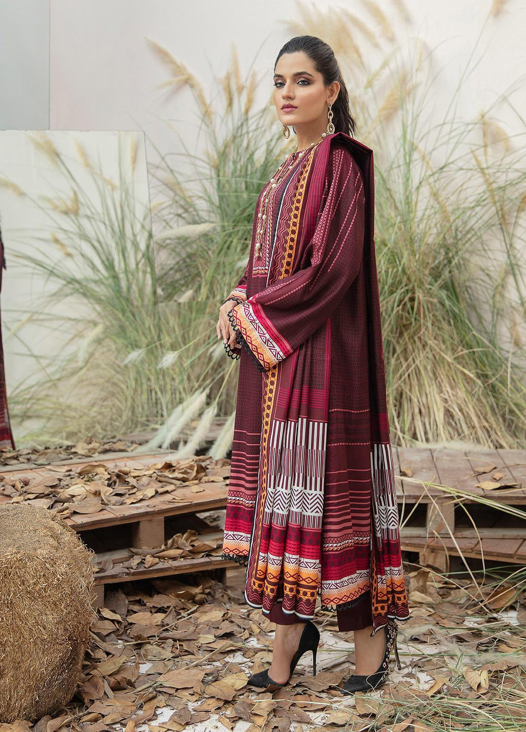 Ittehad Textiles Printed Linen Suits Unstitched 3 Piece IT21JL LF-JN-21503A - Winter Collection