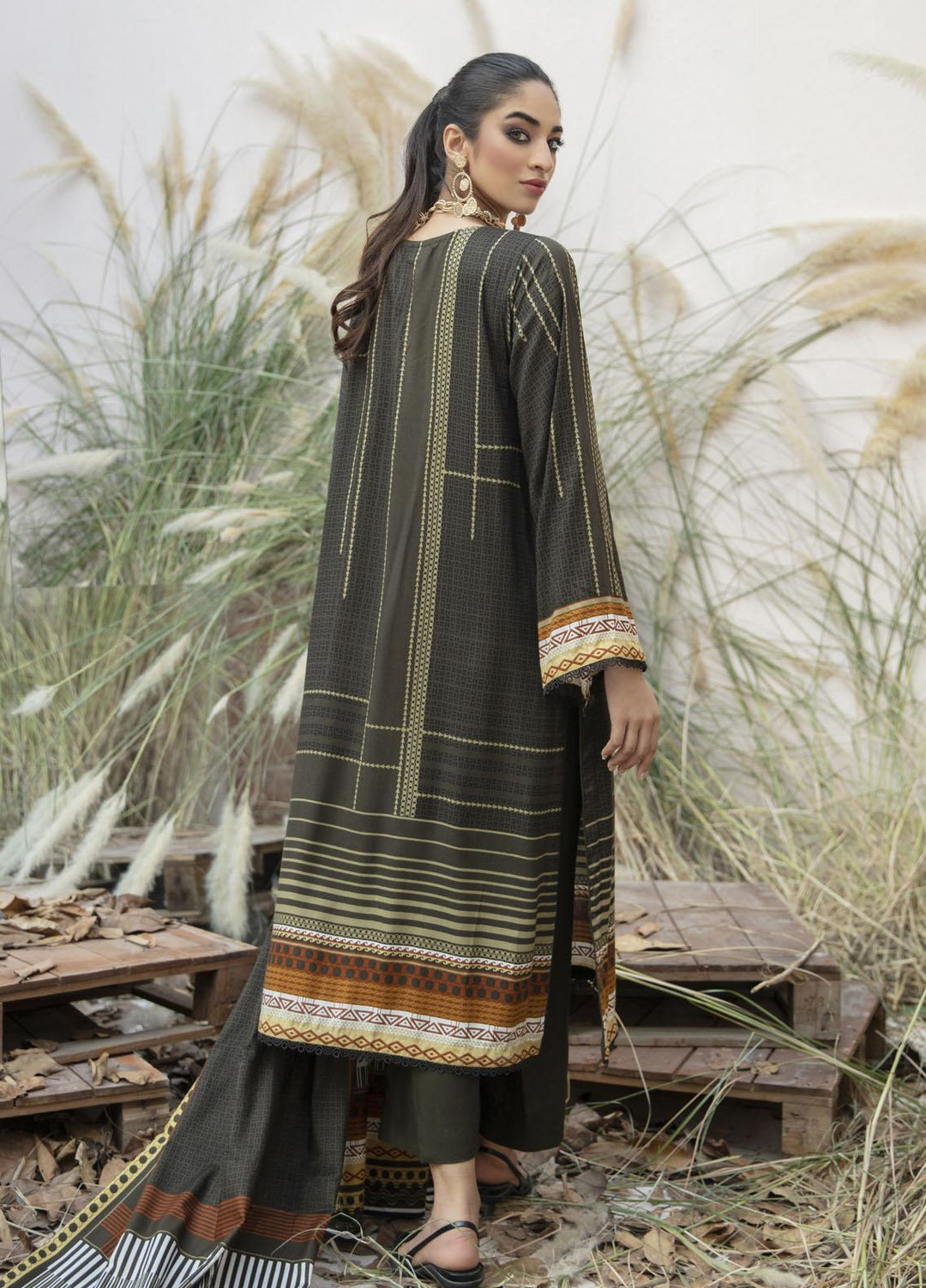 Ittehad Textiles Printed Linen Suits Unstitched 3 Piece IT21JL LF-JN-21503B - Winter Collection