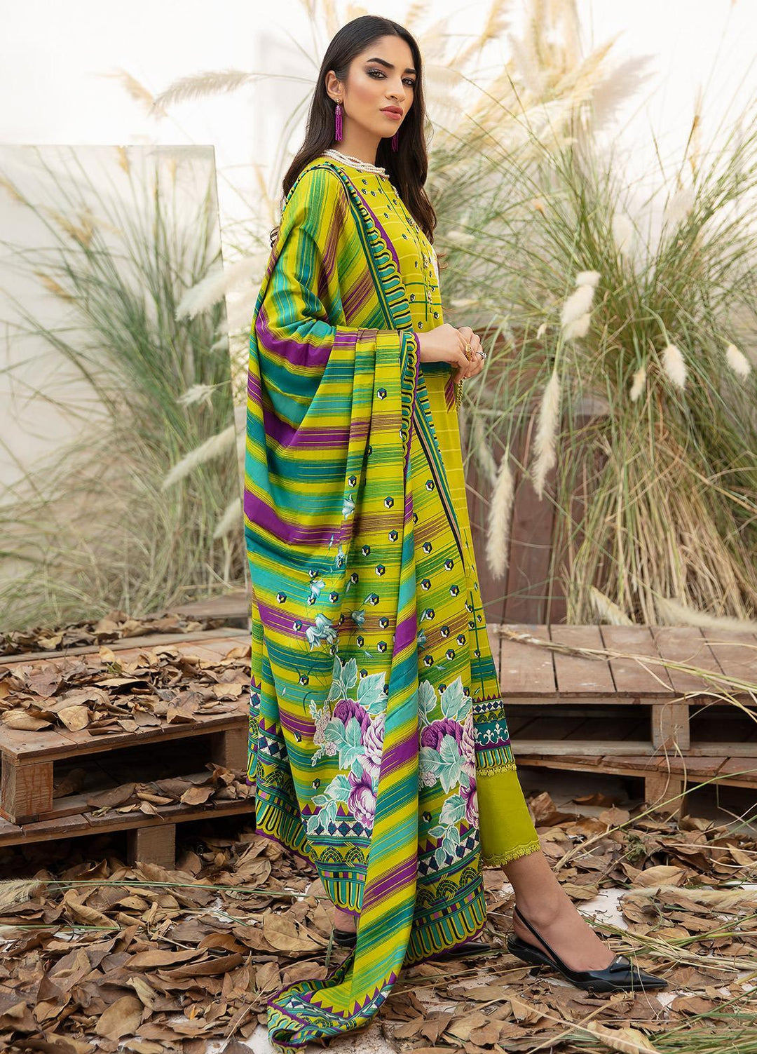 Ittehad Textiles Printed Linen Suits Unstitched 3 Piece IT21JL LF-JN-21505A - Winter Collection