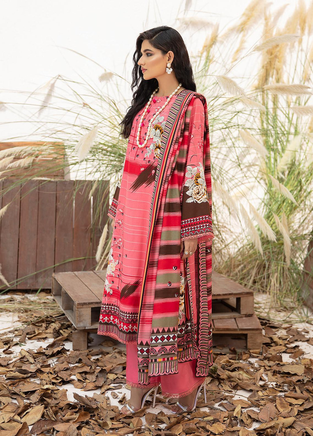 Ittehad Textiles Printed Linen Suits Unstitched 3 Piece IT21JL LF-JN-21505B - Winter Collection