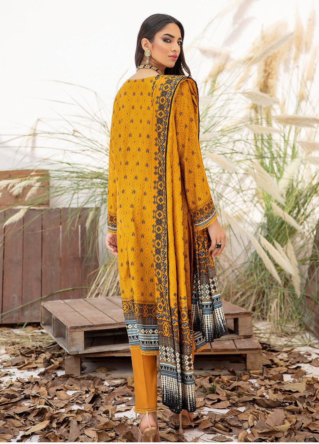 Ittehad Textiles Printed Linen Suits Unstitched 3 Piece IT21JL LF-JN-21506A - Winter Collection