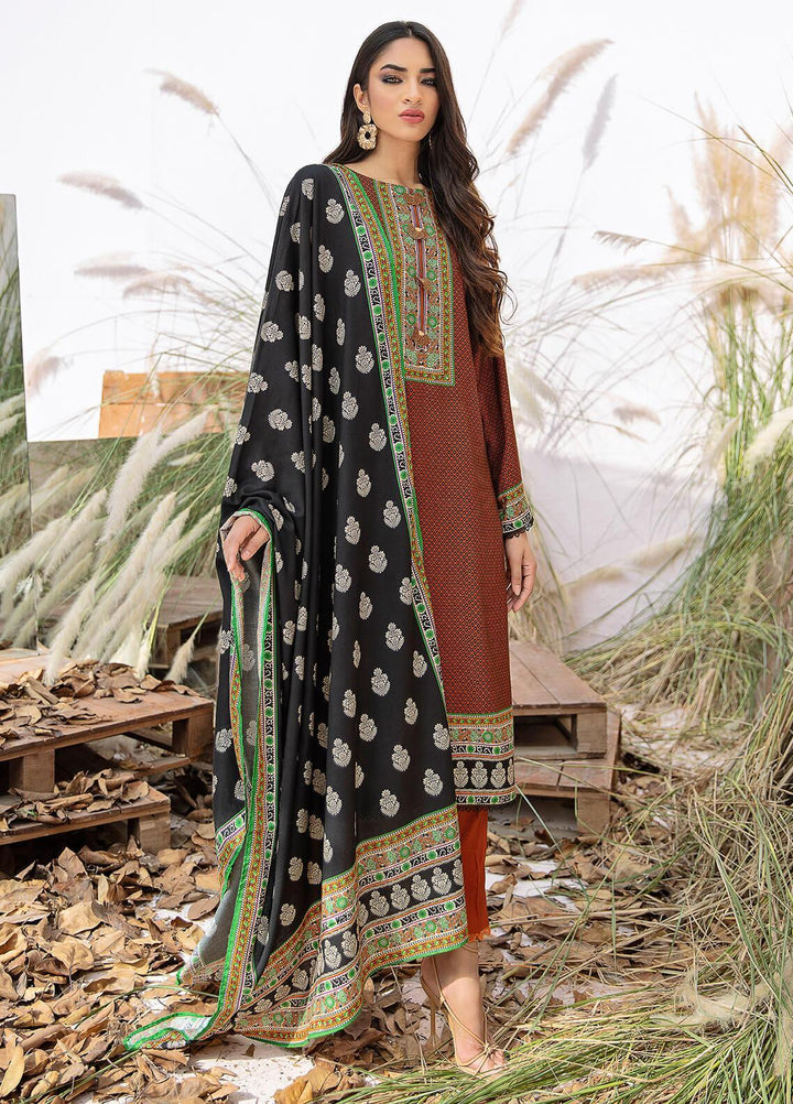 Ittehad Textiles Printed Linen Suits Unstitched 3 Piece IT21JL LF-JN-21507B - Winter Collection