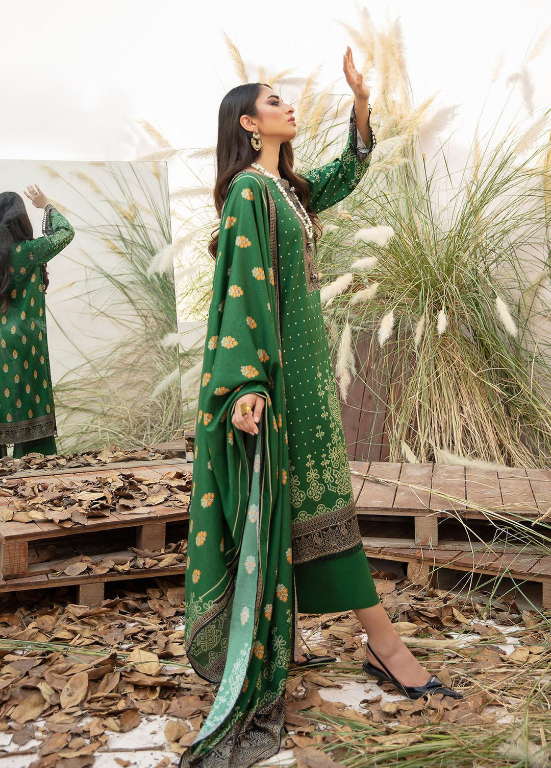 Ittehad Textiles Printed Linen Suits Unstitched 3 Piece IT21JL LF-JN-21508B - Winter Collection