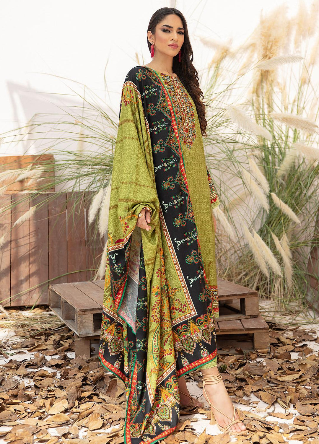 Ittehad Textiles Printed Linen Suits Unstitched 3 Piece IT21JL LF-JN-21510A - Winter Collection