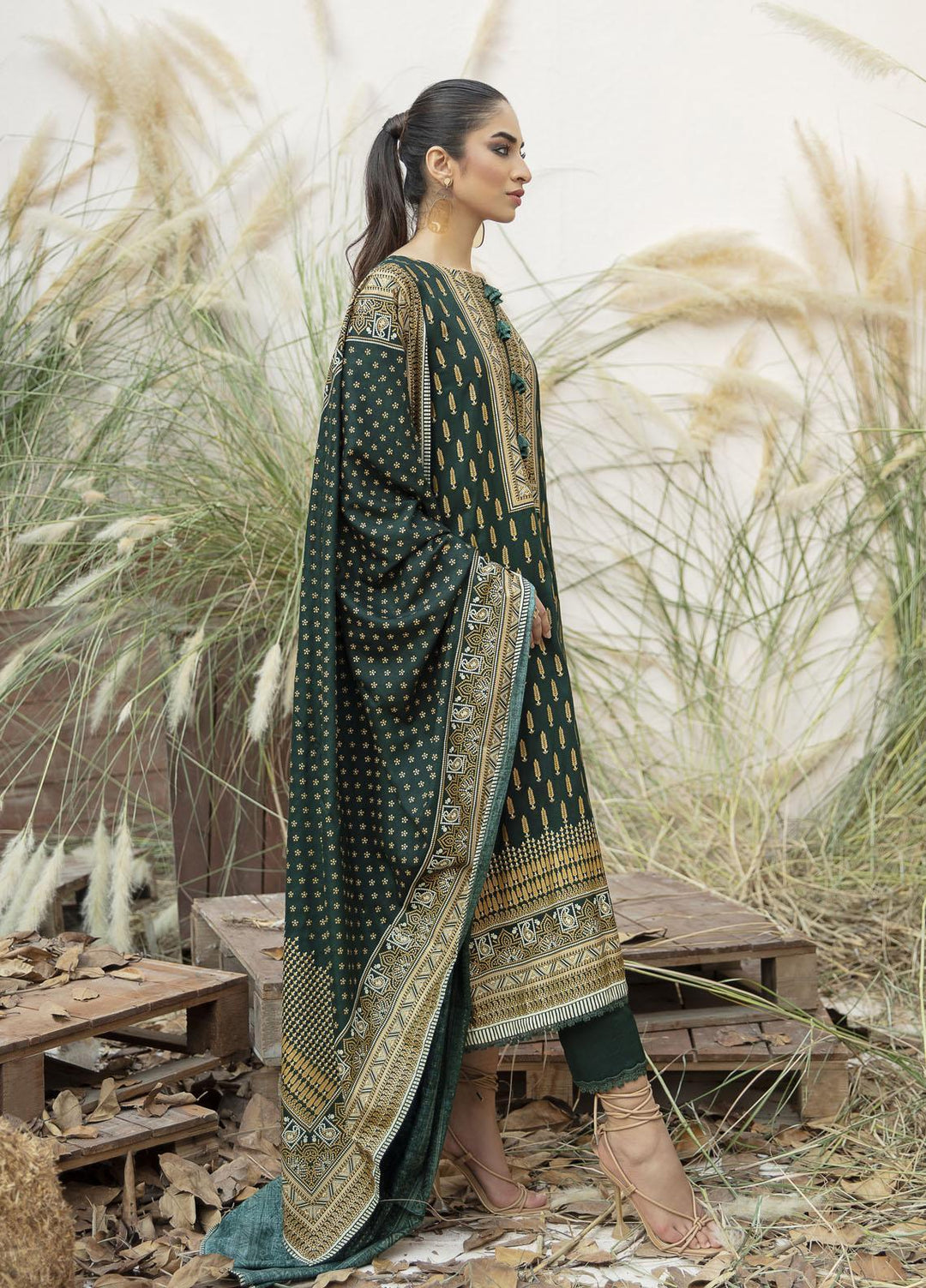 Ittehad Textiles Printed Linen Suits Unstitched 3 Piece IT21JL LF-JN-21511B - Winter Collection