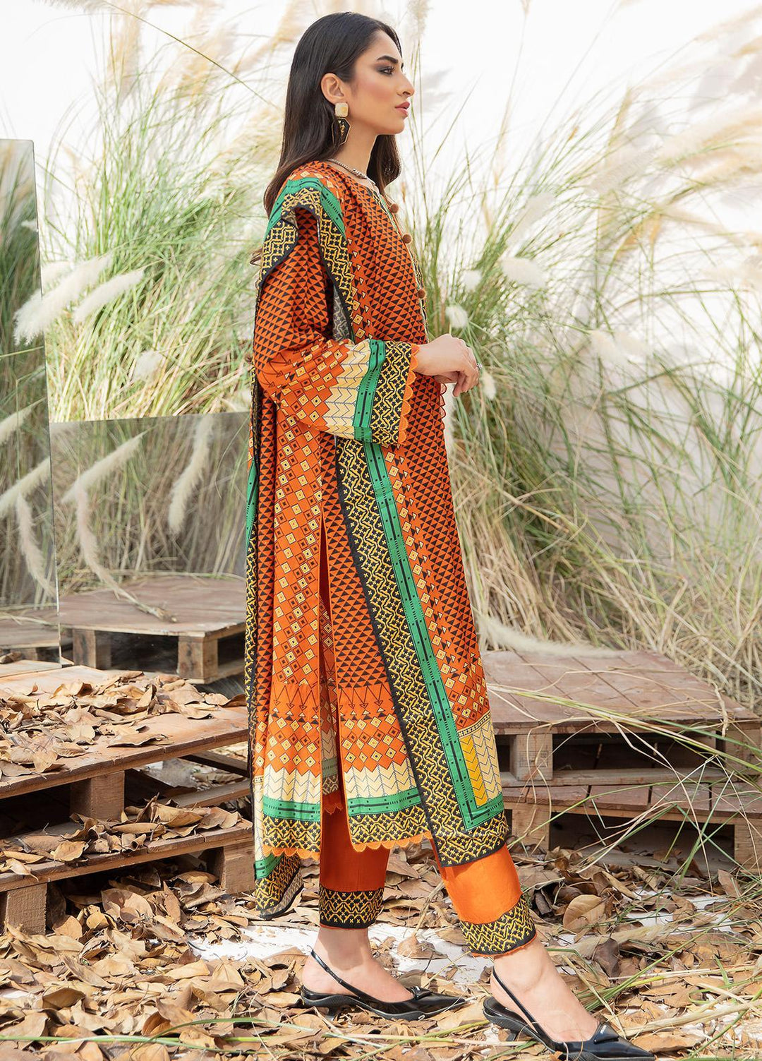 Ittehad Textiles Printed Linen Suits Unstitched 3 Piece IT21JL LF-JN-21513A - Winter Collection