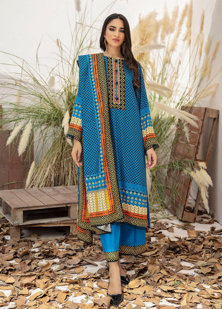 Ittehad Textiles Printed Linen Suits Unstitched 3 Piece IT21JL LF-JN-21513B - Winter Collection