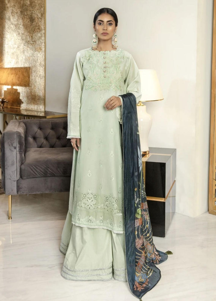 Ittehad Textiles Embroidered Lawn Suits Unstitched 3 Piece ITD21P PRE-BASILICA - Festive Collection