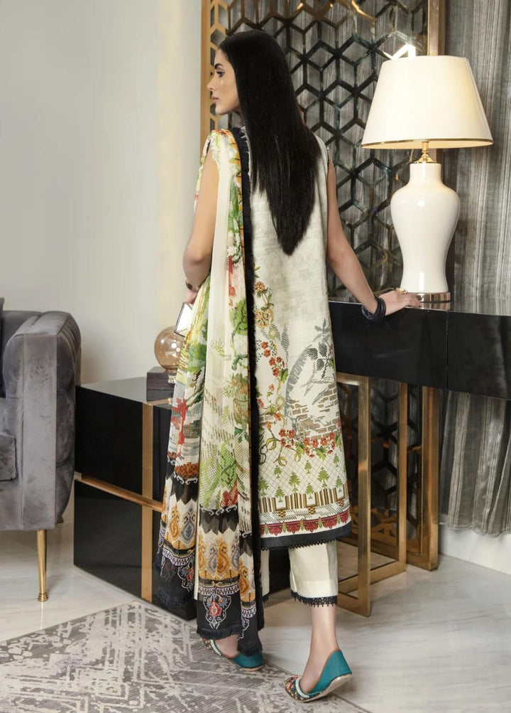 Ittehad Textiles Embroidered Lawn Suits Unstitched 3 Piece ITD21P PRE-GLEAM - Festive Collection