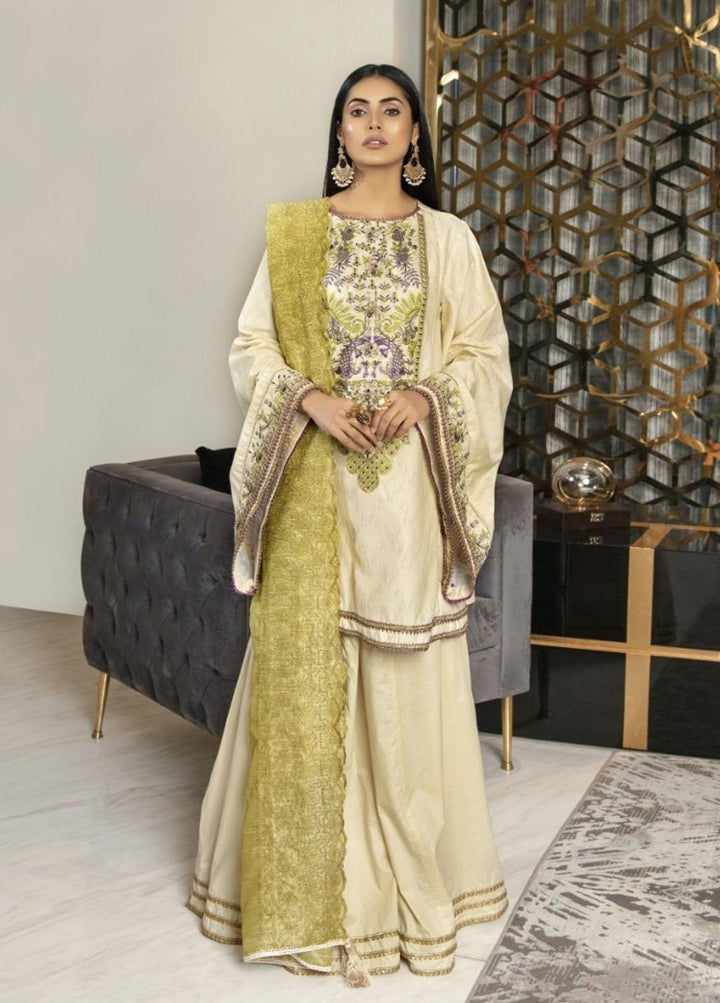 Ittehad Textiles Embroidered Lawn Suits Unstitched 3 Piece ITD21P PRE-STRELING - Festive Collection