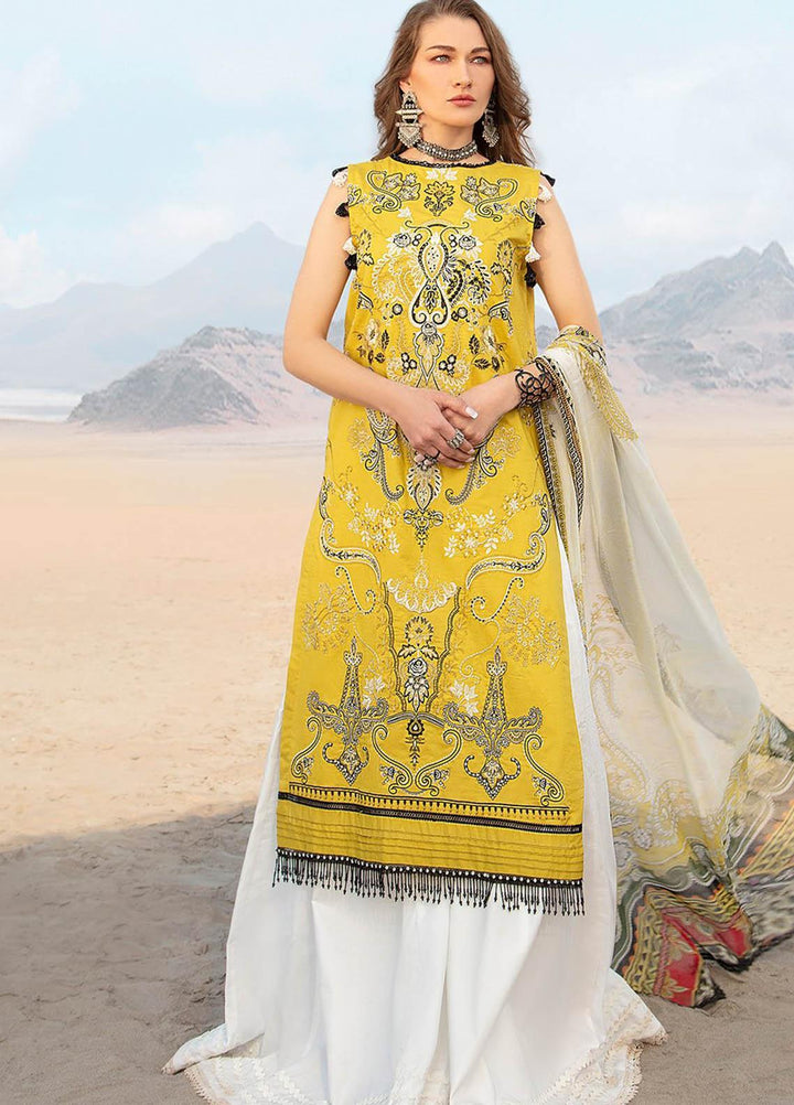 Ittehad Textiles Embroidered Lawn Suits Unstitched 3 Piece IT21PS PRE-ENCHANTRESS - Premium Summer Collection