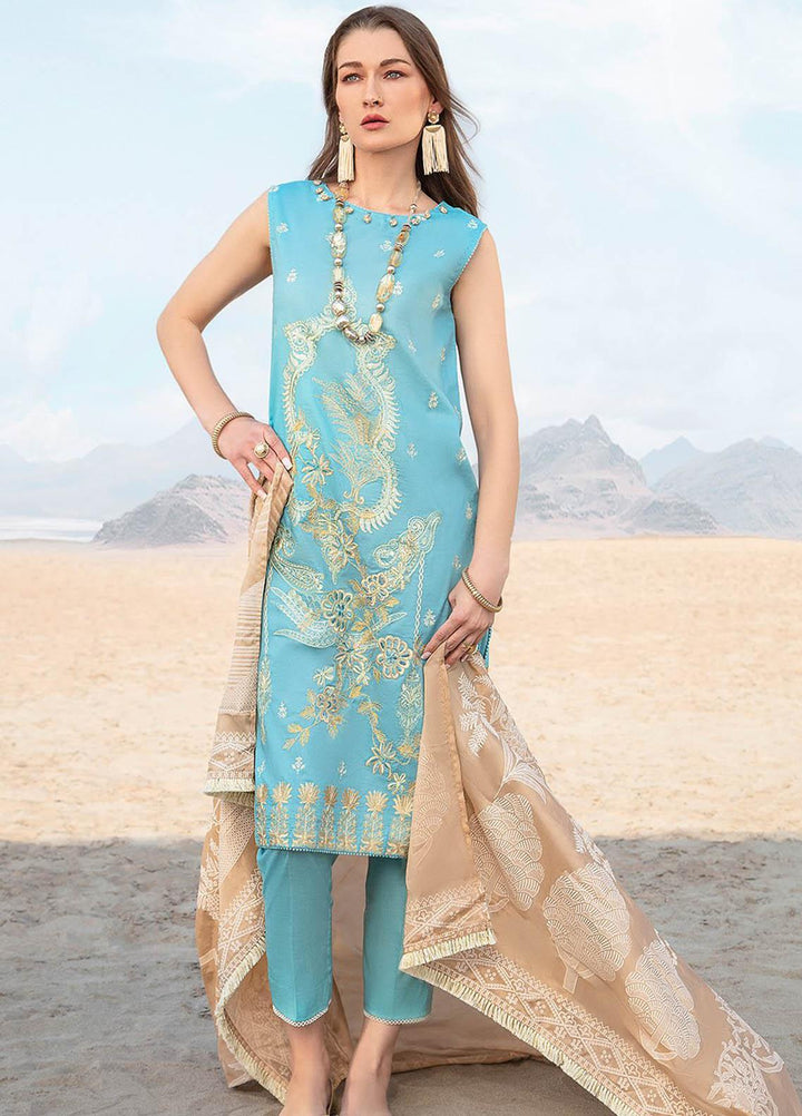 Ittehad Textiles Embroidered Lawn Suits Unstitched 3 Piece IT21PS PRE-OPULENCE - Premium Summer Collection