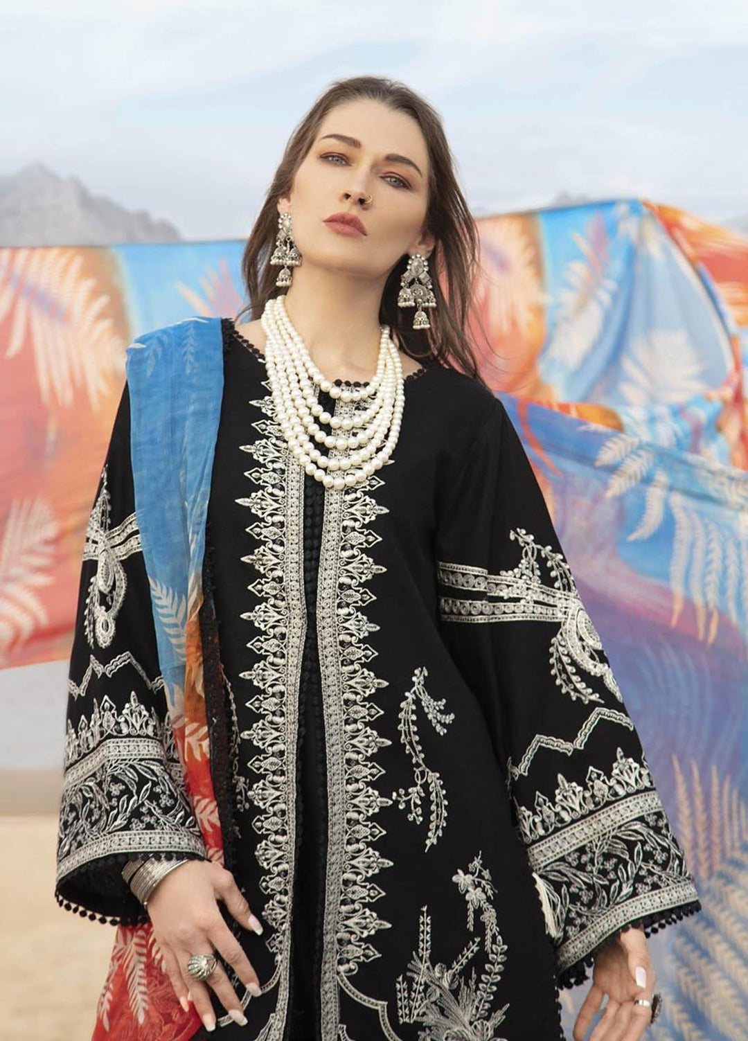 Ittehad Textiles Embroidered Lawn Suits Unstitched 3 Piece IT21PS PRE-ROUGE - Premium Summer Collection