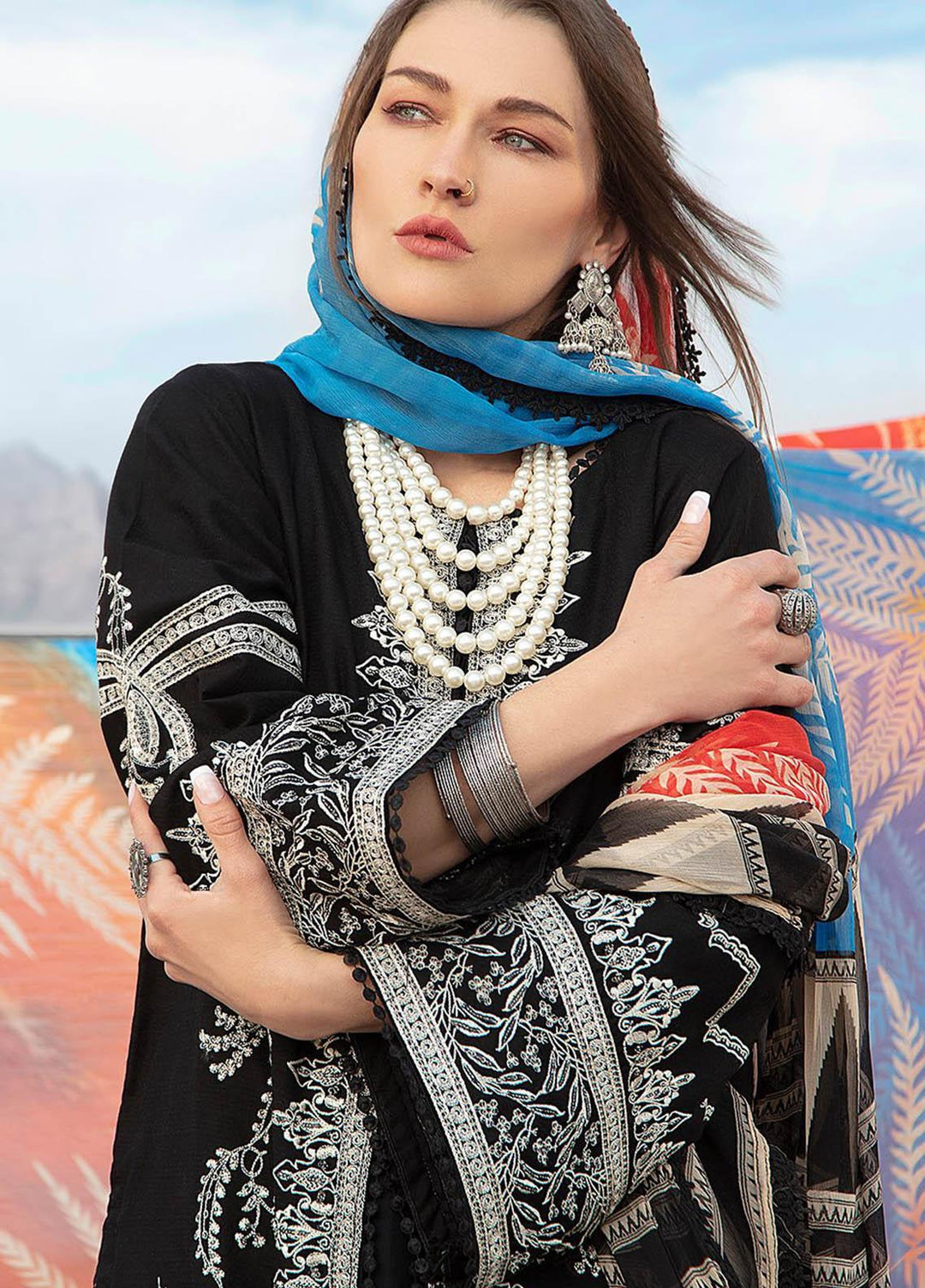 Ittehad Textiles Embroidered Lawn Suits Unstitched 3 Piece IT21PS PRE-ROUGE - Premium Summer Collection