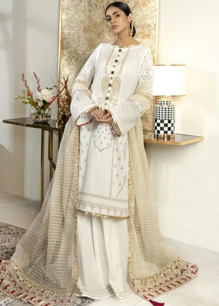 Ittehad Textiles Embroidered Lawn Suits Unstitched 3 Piece IT21PS PRE-TRAVERTINE - Summer Collection