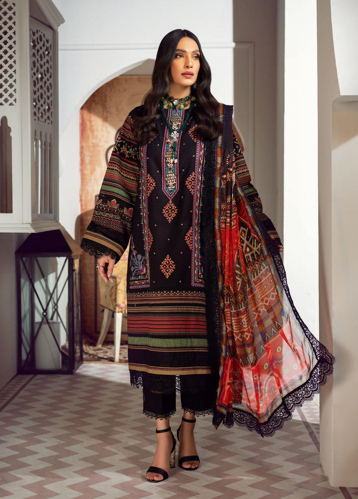 Ittehad Textiles Embroidered Lawn Suits Unstitched 3 Piece ITD22PS LF-EP1-2201 - Premium Collection