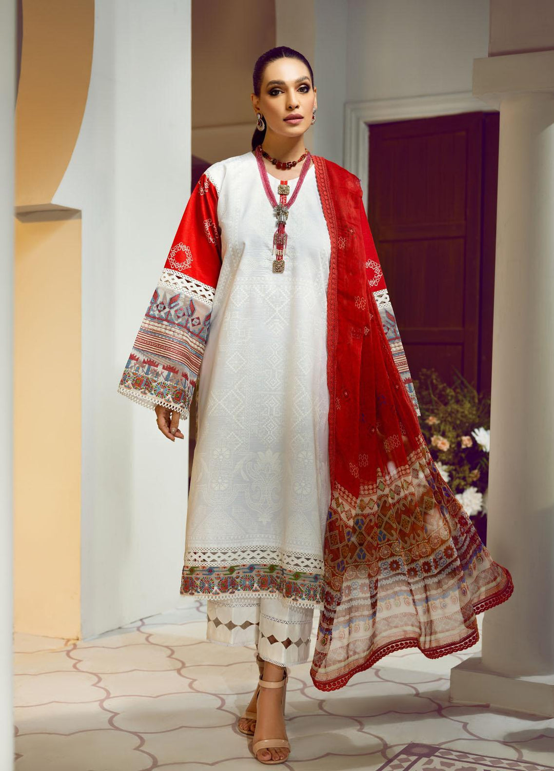 Ittehad Textiles Embroidered Lawn Suits Unstitched 3 Piece ITD22PS LF-EP1-2204 - Premium Collection
