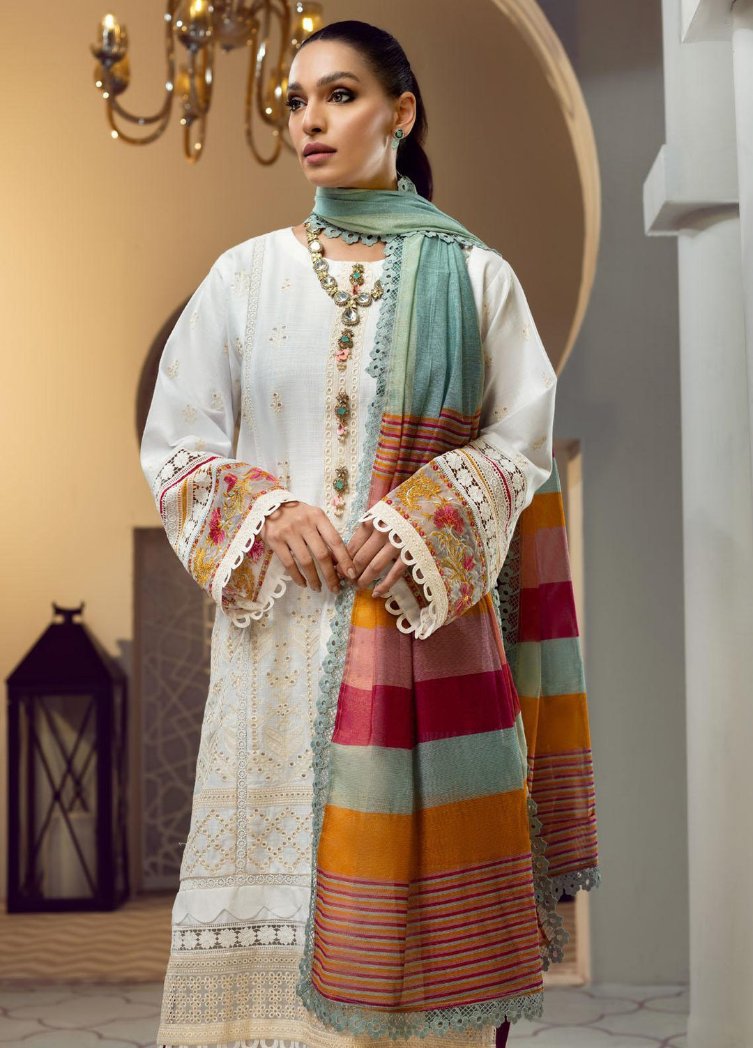 Ittehad Textiles Embroidered Lawn Suits Unstitched 3 Piece ITD22PS LF-EP1-2205 - Premium Collection