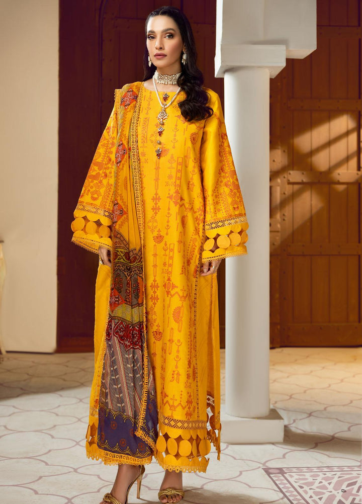 Ittehad Textiles Embroidered Lawn Suits Unstitched 3 Piece ITD22PS LF-EP1-2209 - Premium Collection