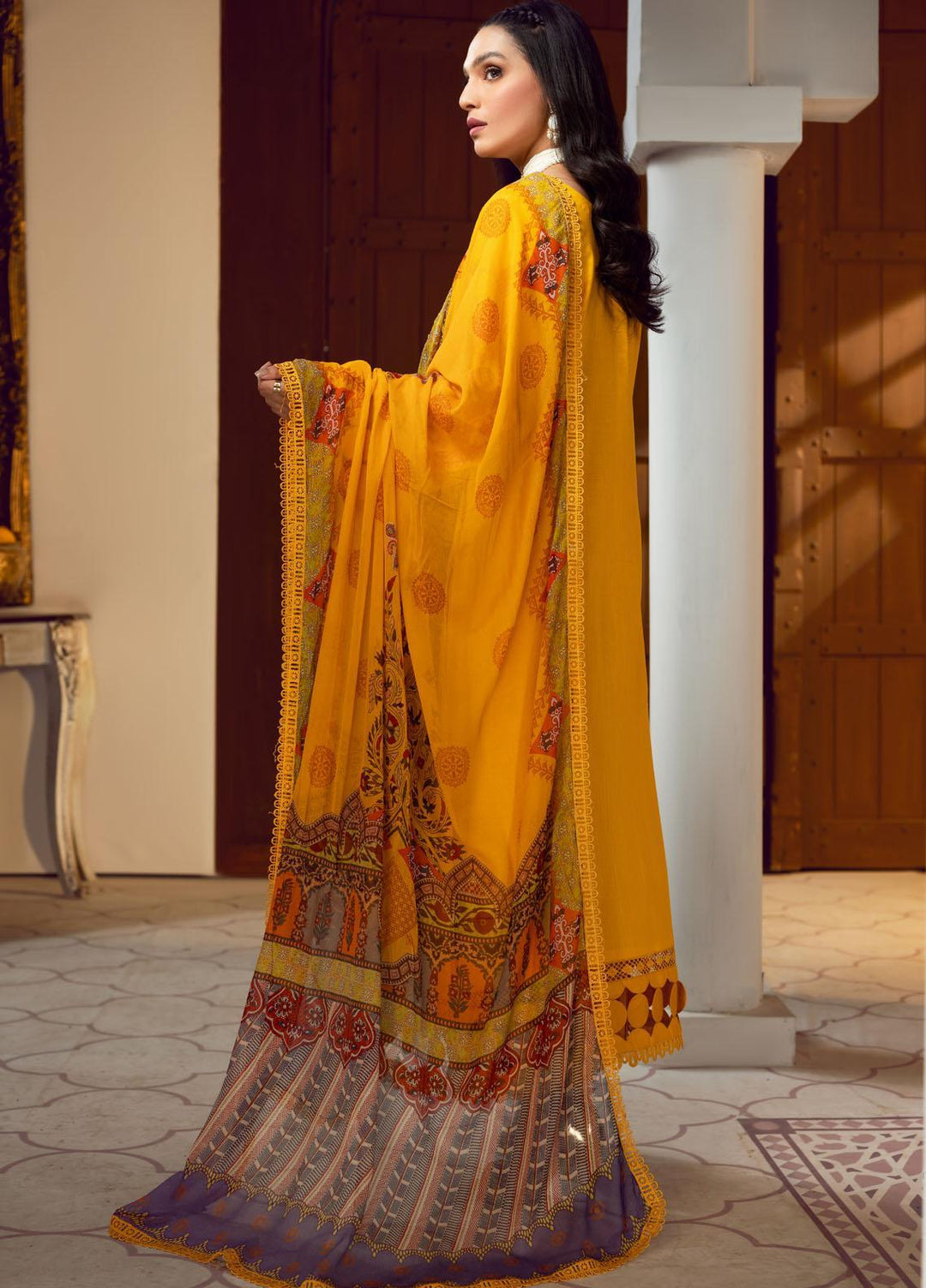 Ittehad Textiles Embroidered Lawn Suits Unstitched 3 Piece ITD22PS LF-EP1-2209 - Premium Collection