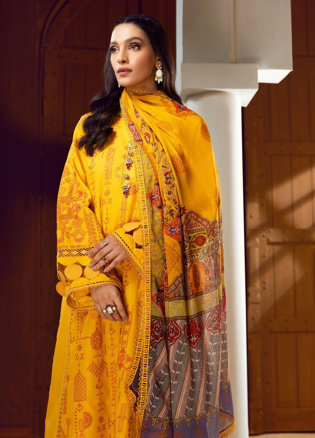Ittehad Textiles Embroidered Lawn Suits Unstitched 3 Piece ITD22PS LF-EP1-2209 - Premium Collection