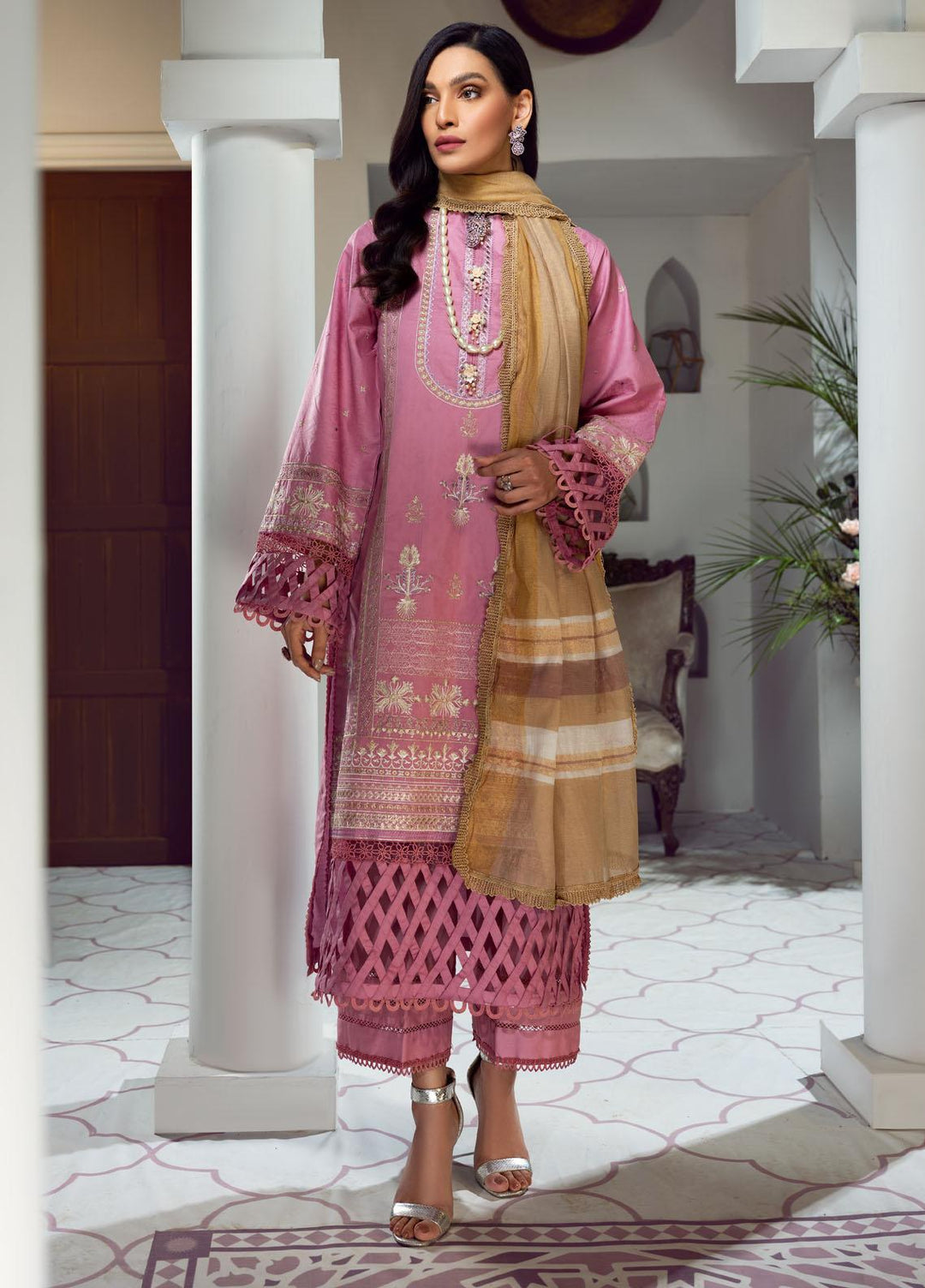 Ittehad Textiles Embroidered Lawn Suits Unstitched 3 Piece ITD22PS LF-EP1-2210 - Premium Collection