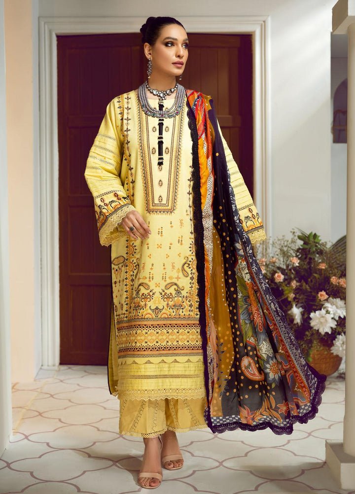 Ittehad Textiles Embroidered Lawn Suits Unstitched 3 Piece ITD22PS LF-EP1-2211 - Premium Collection