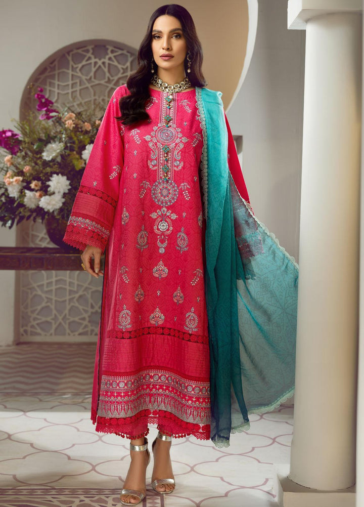 Ittehad Textiles Embroidered Lawn Suits Unstitched 3 Piece ITD22PS LF-EP1-2212 - Premium Collection
