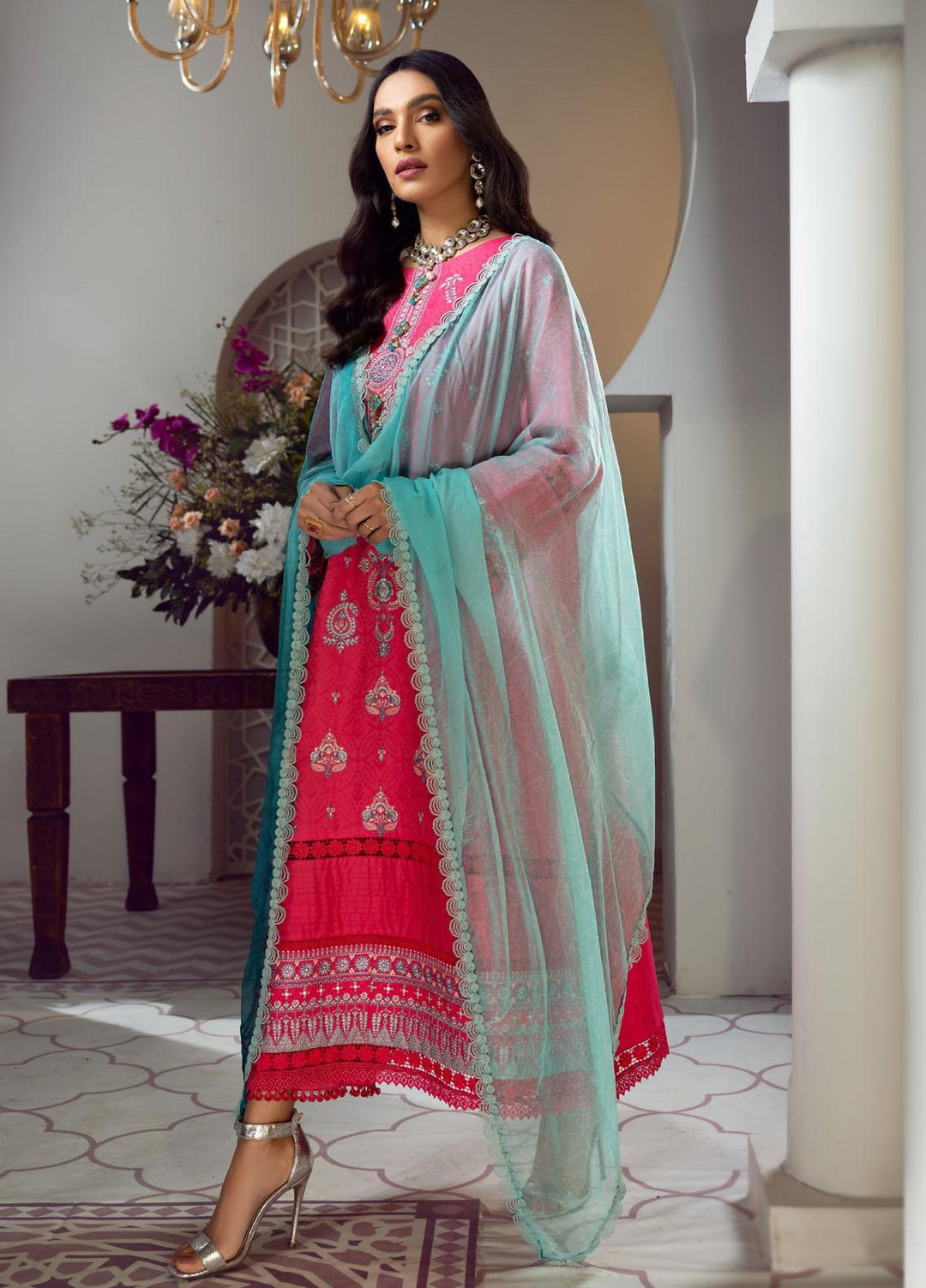 Ittehad Textiles Embroidered Lawn Suits Unstitched 3 Piece ITD22PS LF-EP1-2212 - Premium Collection