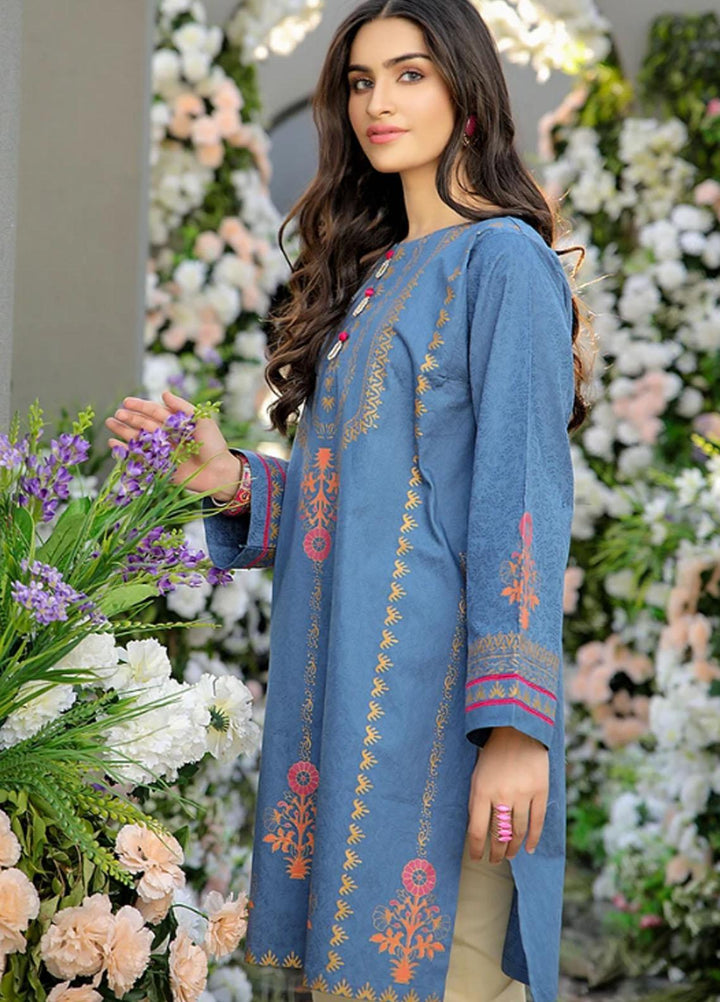 Ittehad Textiles Printed Jacquard Stitched Kurties CT-SM21-06 Gray