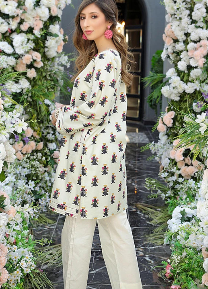 Ittehad Textiles Printed Lawn Stitched Kurties CT-SM21-96 L.Gray