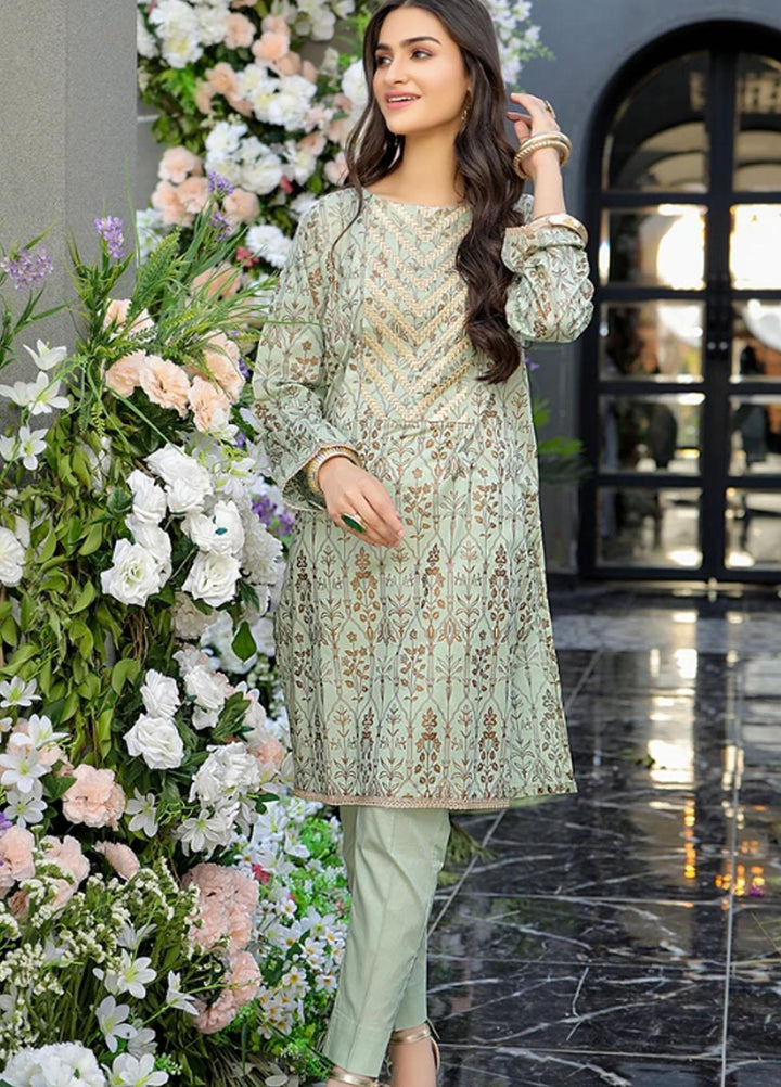 Ittehad Textiles Embroidered Lawn Stitched 2 Piece DL-SM21-76 L.Green