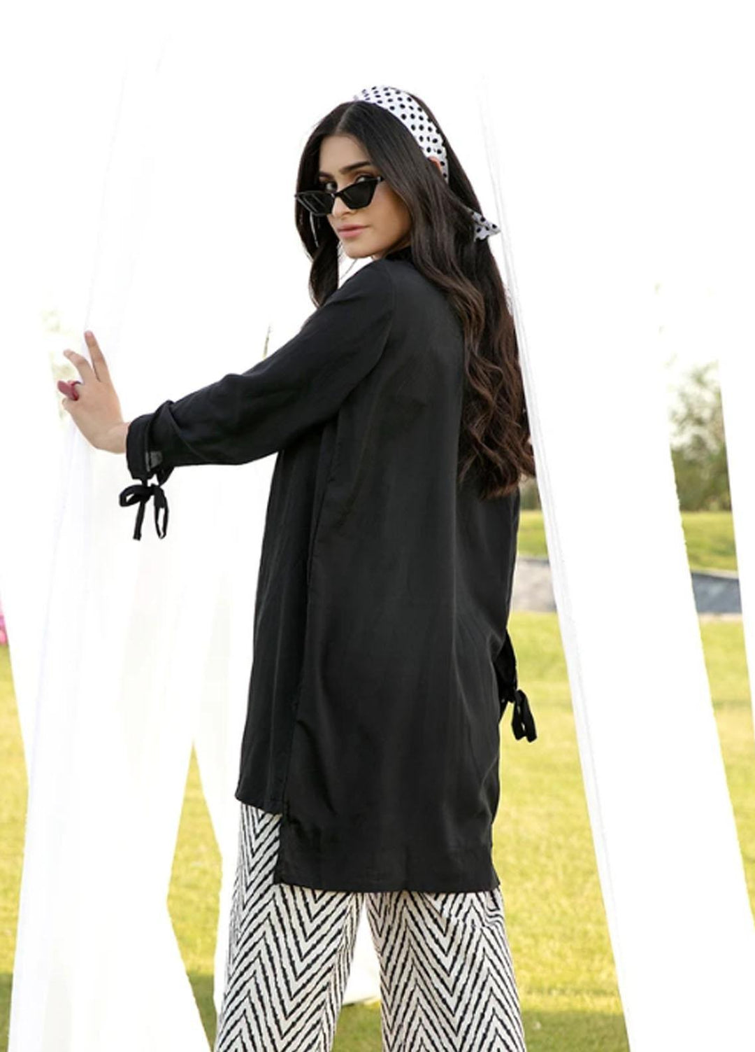 Ittehad Textiles Embroidered Grip Stitched Kurties PG-SM21-86 Black